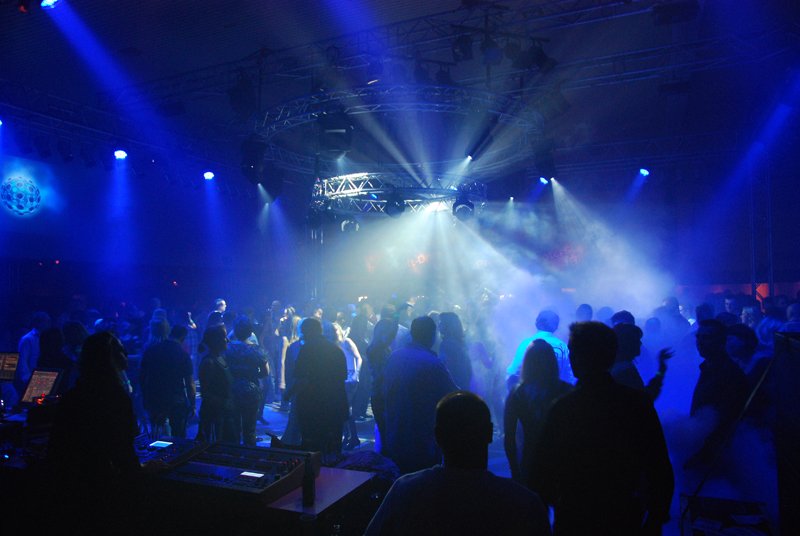 Tanzfläche mit Lichtshow